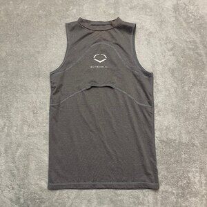 Evoshield Men’s Tank Top Small Gray Sleeveless Baseball Chest Guard Muscle Tee